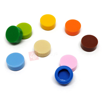 DELO TOYS (27 Colores) Bloques de Construcción Moc, Juguete de Construcción DIY, Ladrillo de Plástico a Granel 1x1, Ladrillo Redondo 1*1 (NO.98138)