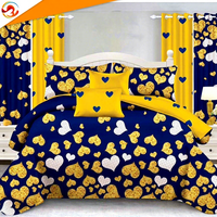 Ensembles de literie 6 pièces avec rideaux assortis Ensembles de draps tactiles en coton Rideaux de salon à vendre