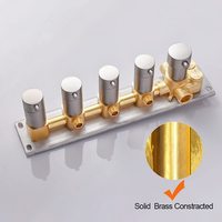 Robinet de douche thermostatique à pression équilibrée en laiton finition chrome moderne pour kits de douche de salle de bain avec installation facile