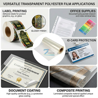 Película BOPET Imprimible por Inyección de Tinta con Tratamiento Corona en una Cara - Alta Absorción de Tinta para Plóter CAD, Impresión de Pósters y Pancartas