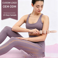 Rouleau de massage fascia léger et durable à picots, 34 cm, outil portable pour le soulagement corporel, amincissement des mollets, entraînement de yoga et musculation