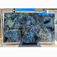 Granite moderne de luxe bleu émeraude labradorite pour dalles de sol, pavés, décoration intérieure d'hôtel