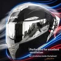 Casque de moto certifié 3C DOT en ABS, rabattable, intégral, double visière, motif fibre de carbone, quatre saisons, pour scooter et trajets quotidiens