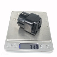 Adaptateur de prise Usa vers France Type F Rond 2 Broches 4.8mm Power Electrica Conversion Plug Universal to European Eu Travel
