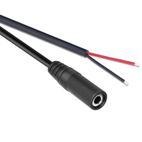 Remplacement de prise jack femelle 3,5 mm vers fil nu à extrémité ouverte TS 2 pôles mono 1/8 pouces 3,5 mm, connecteur de câble audio pour réparation