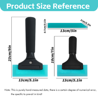 Spatule rigide professionnelle KUNAISI avec manche en plastique et caoutchouc, outil d'installation de film de protection pour vitres de voiture