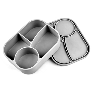 Caixa de Almoço de Silicone por Atacado com 4 Compartimentos, Tampa Hermética à Prova de Vazamentos, Livre de BPA, Segura para Micro-ondas, Freezer e Forno - Product Image 6