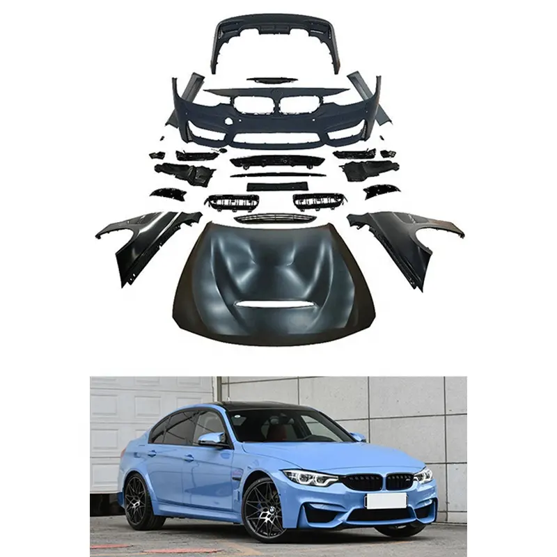 Precio de fábrica Auto Exterior Parachoques delanteros PP Material F30 M3 Juego completo como AN 1:1 Kit de carrocería para BMW 3S F30/35 13-19y