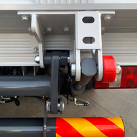 1ton 2ton Box Cargo Truck Van avec plate-forme hydraulique de levage de queue Latéral Lève-porte en acier Cantilever plate-forme de levage de queue