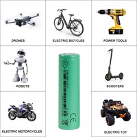 Sel Lithium Li-ion Grade A INR18650-33V 3.7V 3300mah 3.6V untuk Paket Baterai Penyimpanan Energi Surya, Stasiun Daya Portabel Luar Ruangan