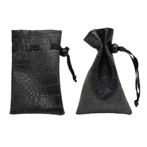 Bolsa para <span class=keywords><strong>Dados</strong></span> con Cordón de Cuero PU, Estuche para <span class=keywords><strong>Dados</strong></span> DND, Bolsa de Almacenamiento para Cartas de Tarot y Oráculo, Regalo, Monedas, Joyería, Accesorios - Product Image 5