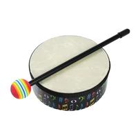 Wholesale YONGXIN HD8-1c Orff Musical Percussion Instrument 8-Inch Metal & Wood Hand Drum Toy Ground Drum 2 Sticks Educational