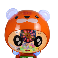 Machine de torsion d'oeufs en métal à pièces bon marché support de prix d'arcade drôle pour les enfants garantie d'un an conception de tigre coquine