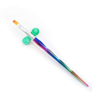 Ensemble de pinceaux à ongles en plastique de couleur dégradée, poils en nylon, style Kolinsky, ovales, pour gel acrylique, pour manucure - Product Image 5