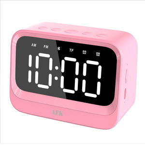 Aparatos electrónicos Mini reloj despertador digital Altavoz <span class=keywords><strong>Bluetooth</strong></span> <span class=keywords><strong>con</strong></span> tarjeta TF Reproducción manos libres hablando altavoz de reloj inalámbrico - Product Image 6