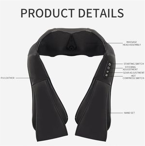 Shiatsu <b>Massager</b> with Heat Electric <b>Shoulder</b> Massage Device Smart <b>Neck</b> <b>Massager</b> - Product Image 1