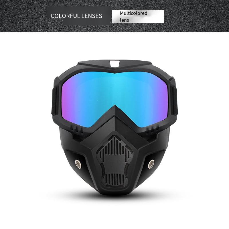 Mascarilla - marco negro, lámina multicolor (lámina moldeada)