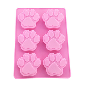 Cetakan Silikon Tulang Kaki Anjing, Tidak Lengket untuk Jeli Permen Coklat Es Batu dan Camilan Anjing Biskuit Camilan Anjing Cetakan Kaki & Tulang - Product Image 6