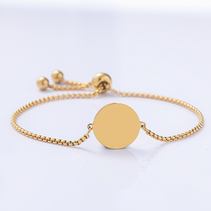 Pulseras <span class=keywords><strong>de</strong></span> Cadena <span class=keywords><strong>de</strong></span> Perlas Circulares en Blanco Más Vendidas <span class=keywords><strong>de</strong></span> Ywyougang, Pulsera Unisex Personalizada <span class=keywords><strong>de</strong></span> Acero Inoxidable Conmemorativa Exquisitamente Grabada - Product Image 4