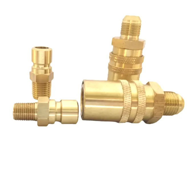 Customized Flexible Hex Coupling Brass Quick Release Connector Coupling For Lpg Gas Water Copper Pipe Fittings