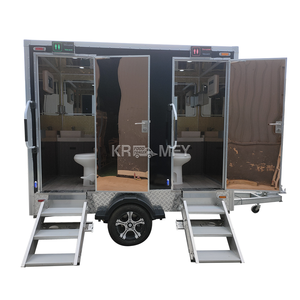 Toilettes de camping mobiles de luxe, prêtes à l'emploi, avec roues, pour usage public, style cabine, remorque WC portable, appartement - Product Image 4