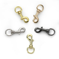 Boucle à anneau en D, grands fermoirs à homard, déclencheur pivotant, mousqueton à œil rond solide, boulon coulissant pour porte-monnaie, porte-clés, accessoires