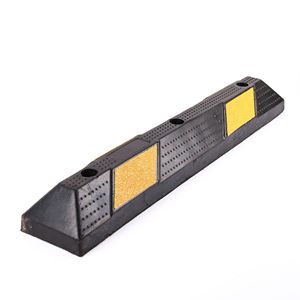 Butée de roue en caoutchouc 600x160x100mm à trois trous pour parking et garage avec garantie de 5 ans - Product Image 2