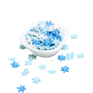 Piccolo fiocco di neve natale argilla polimerica spruzza decorazione bianco blu miscela donna <span class=keywords><strong>Nail</strong></span> <span class=keywords><strong>Art</strong></span> materiale in resina Souvenir artificiale - Product Image 6