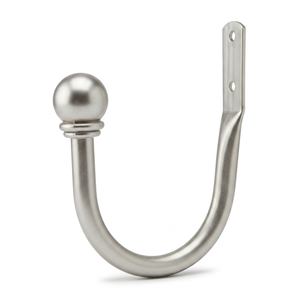 Metal <b>Curtain</b> Holdback Tieback J-<b>Hook</b> For Window Wall Mounted Accessories Wholesale - Product Image 1