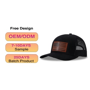 หมวกแก๊ปทรง Trucker สีดำ 6 แผง แบบยูนิเซ็กซ์ สไตล์สปอร์ต Y2K แฟชั่น พร้อมโลโก้ป้ายยาง ผ้าแคนวาส สำหรับผู้ใหญ่ เหมาะสำหรับตกปลาและกิจกรรมกลางแจ้ง - Product Image 1