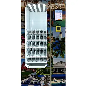 Mini máquina expendedora popular de Europa para alimentos y bebidas, máquina expendedora pequeña/cosmética de perfume, máquinas expendedoras montadas en la pared