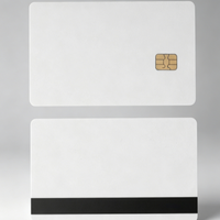 Tarjeta Magnética de PVC en Blanco con Chip IC 4428/4442, Resistente al Agua, Compatible con Estampado en Lámina Dorada, Impresión de Logotipo Personalizado, 85.5x54mm