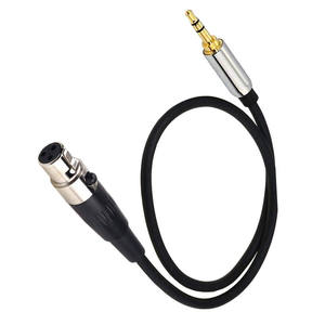 <span class=keywords><strong>สาย</strong></span>เคเบิลเสียง XLR ตัวเมีย 3 พิน ต่อกับ TRS 3.5 มม. ชุบทอง สำหรับไมโครโฟน <span class=keywords><strong>สาย</strong></span> <span class=keywords><strong>Aux</strong></span> สำหรับมิกเซอร์ ลำโพง อุปกรณ์บันทึกเสียง - Product Image 1