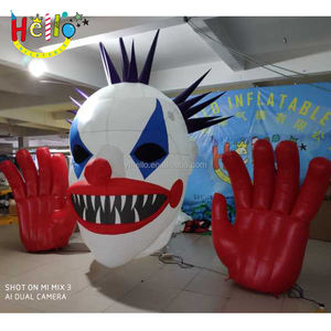 Décoration de cour géante terreur Halloween décoration clowns tueurs gonflables - Product Image 4
