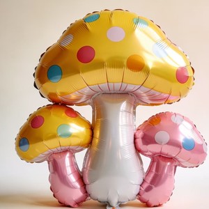 Nouveau ballon en aluminium en forme de champignon en nylon avec thème <span class=keywords><strong>Mario</strong></span> - Ballon de décoration pour fête d'anniversaire - Product Image 4