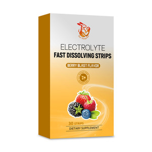 Bandelettes orales de vitamines électrolytiques à dissolution rapide pour l'hydratation quotidienne, la beauté, le sport et la récupération après l'effort – Fournisseur d'usine – 30 unités - Product Image 1