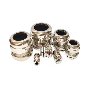 SVLEC IP68 Assembly Cable Fittings PG7 PG9 PG11 M20 Brass Nickle-plated Metal Cable Glands
