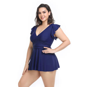 Maillot de bain une pièce pour femmes, taille plus, couleur unie, design mince, nouvelle collection, pour la plage, 2026 - Product Image 1