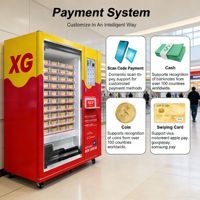 Distributeur automatique de nourriture chaude, distributeur automatique de restauration rapide, distributeur automatique de pizzas mobile, nourriture instantanée avec micro-ondes