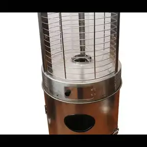 Hot Sale Garden Commercial Standing Outdoor Round Gas Patio Heater Rotatable Flame Retractable Patio Heater