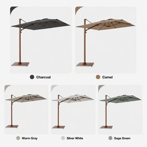 <span class=keywords><strong>Parasol</strong></span> romain inclinable et réglable avec base de lest en acier en option, grande surface de couverture, pour loisirs en extérieur - Product Image 6