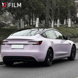 Vinilo Adhesivo para Automóviles YAJIU, <span class=keywords><strong>Color</strong></span> Gris Morado Niebla Premium, Fácil de Instalar, Película Autoadhesiva para Envolver la Carrocería del Vehículo - Product Image 5