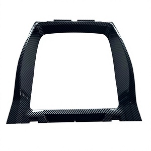สำหรับที่วางแก้ว BMW รุ่น 51169129401 สีดำลายคาร์บอนไฟเบอร์ สำหรับ X5 X6 E70 E71 กล่องเก็บของที่วางแขน แผงตกแต่ง - Product Image 3