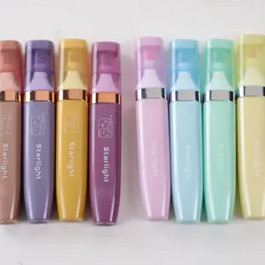 8 buah/set pena highlighter warna pastel grosir spidol stabilo neon kualitas stabil berbasis air