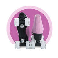 Patins à roulettes à 4 roues prêts à être expédiés pour adultes, personnalisables en matériau PU avec fonction lumineuse, design unisexe pour garçons et femmes