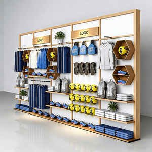 Exhibidor <span class=keywords><strong>Metálico</strong></span> Resistente de Una Cara <span class=keywords><strong>para</strong></span> <span class=keywords><strong>Ropa</strong></span> y Calzado Deportivo <span class=keywords><strong>para</strong></span> Tiendas Minoristas - Product Image 1