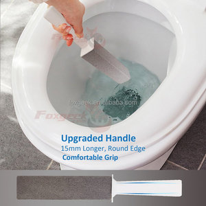 Pierre de ponce naturelle pour <span class=keywords><strong>toilettes</strong></span>, avec poignée, brosse pour nettoyage de bol de bain, nettoyeur de taches, verre, porcelaine, piscine, carrelage, pied - Product Image 5