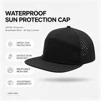 Casquettes Snapback Unies Personnalisables avec Trous Découpés au Laser, Imperméables, Vides, 7 Panneaux, Perforées, Gorras, Casquettes de Golf pour Hommes et Femmes
