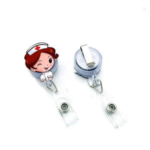 بكرة شارة قابلة للسحب من البلاستيك, بكرة شارة قابلة للسحب من البلاستيك ، تصلح للهدايا الترويجية - Product Image 1