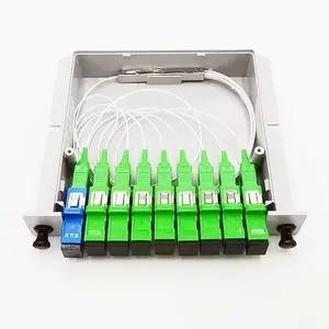 Splitter Sc/upc 1260nm-1650nm 1x2 1x4 1x8 1x16 W/o SC/APC SC/UPC Fiber G657A1 Optical Fiber PLC Splitter